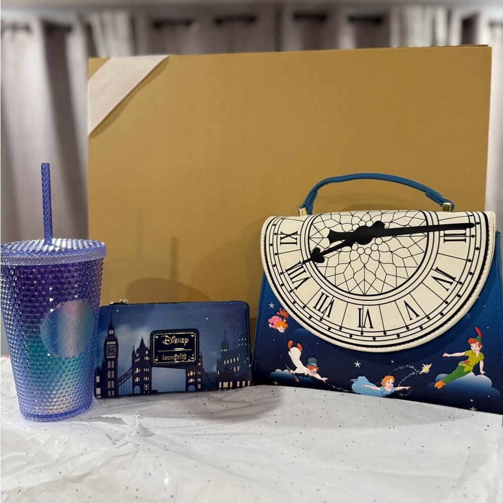 Disney Peter Pan Clock Handbag and Accessories Set
